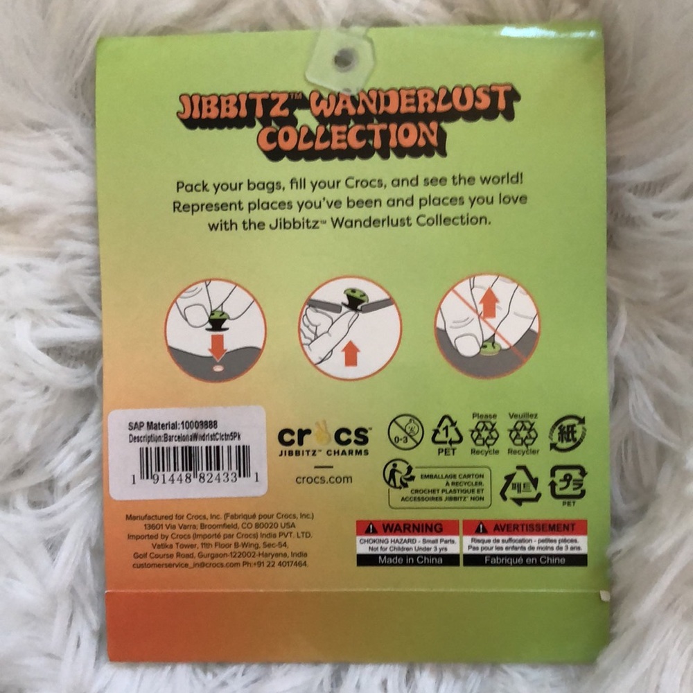 Crocs Jibbitz Charm Barcelona Wanderlust Pack - Picture 2 of 3